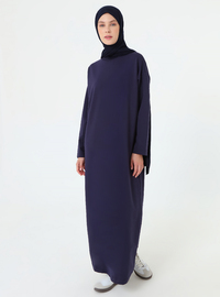 Robe Sport Basique Modeste Épaule Basse Marine