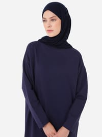 Robe Sport Basique Modeste Épaule Basse Marine