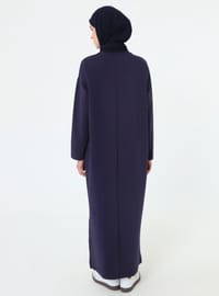 Robe Sport Basique Modeste Épaule Basse Marine