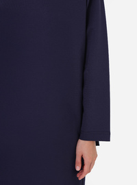 Robe Sport Basique Modeste Épaule Basse Marine