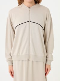 Sweatshirt & Rock Set - Grau