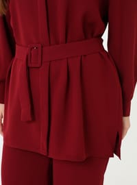 Ensemble Ceinturé Grande Taille Bordeaux