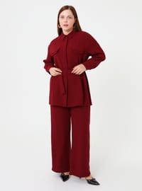 Ensemble Ceinturé Grande Taille Bordeaux