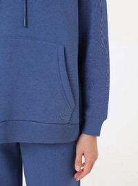 Ensemble Sweatshirt Oversize et Pantalon de Jogging Indigo