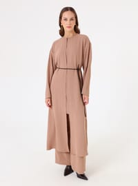 Ensemble Ceinture Cuir Vison