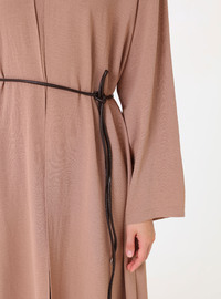 Ensemble Ceinture Cuir Vison
