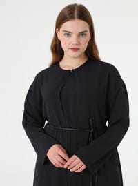 Leather Belt Detail Kap Blouse Trouser Set