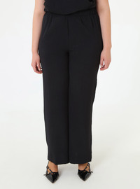 Leather Belt Detail Kap Blouse Trouser Set