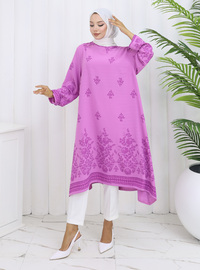 Bestickte Tunika Getrocknete Rose