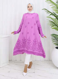 Bestickte Tunika Getrocknete Rose