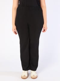Tunique Pantalon Taille Cordon Fermeture Douce Grande Taille Ensemble Noir
