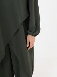 Ensemble Manches Asymétriques Kaki