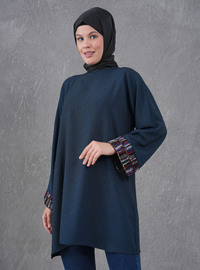 Lacivert Kahve Tunik