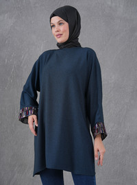 Lacivert Kahve Tunik