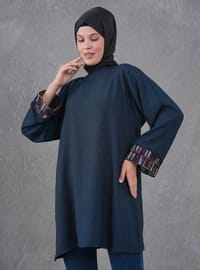 Lacivert Kahve Tunik