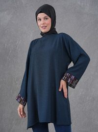Lacivert Kahve Tunik