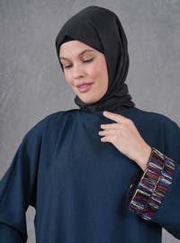 Lacivert Kahve Tunik