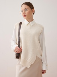 Pull en tricot - Blanc