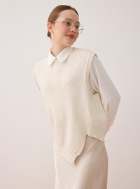 Pull en tricot - Blanc