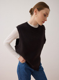 Pull en tricot Marron