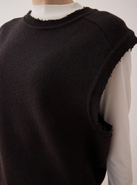 Pull en tricot Marron