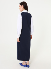 Strickkleid - Marineblau