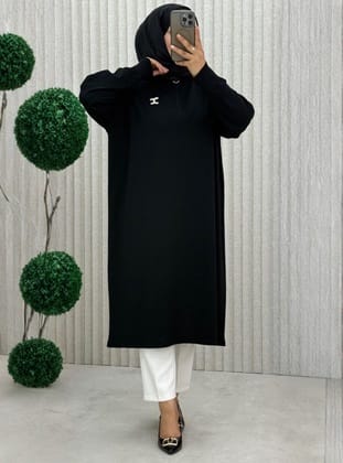Siyah Tunik - Siyah - MODANURSEDA