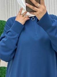 تونيك نيلي داكن 113 سم