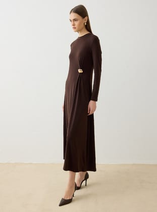marron foncé - Robe - Refka