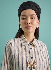 Ensemble Chemise & Jupe Rayée Bleu