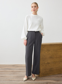 Refka Grey Melange Trousers