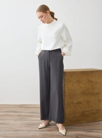 Refka Grey Melange Trousers