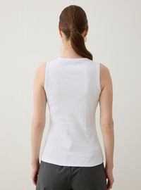 Ärmelloses Basic T-Shirt