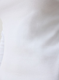 Baumwoll Rundhals Langarm T-Shirt