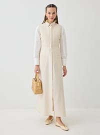 Modisches Kleid Beige Benin F2 CY
