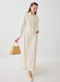 Modisches Kleid Beige Benin F2 CY