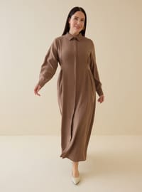 Robe Grande Taille Marron Alia F2 DR