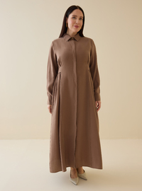 Robe Grande Taille Marron Alia F2 DR