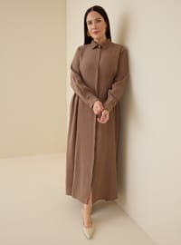 Robe Grande Taille Marron Alia F2 DR
