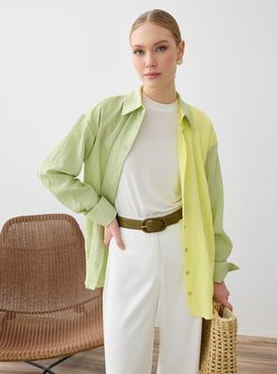 Green - Blouses - Refka