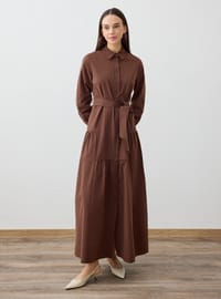 Robe Modeste Marron Refka F2