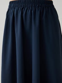 Popeline Tissu Ceinture Froncée Tunique Jupe Ensemble Bleu Marine Refka