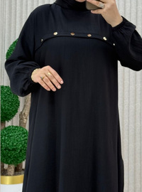Black - Unlined - Crew neck - Suit