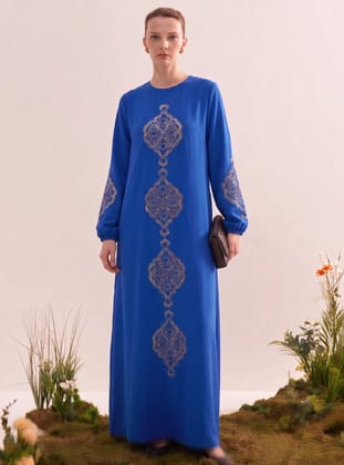 Saxe Blue - Unlined - Modest Dress - MODANURSEDA