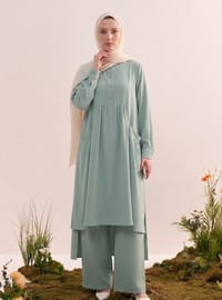 Salaş Cepli Pantolon Takım - Mint Yeşili