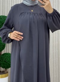 Büzgülü Pantolon Takım - Antrasit