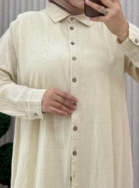 Gris - Tissu non doublé - Collier cubain - Ensemble
