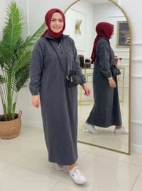 Noir - Tissu non doublé - Robe
