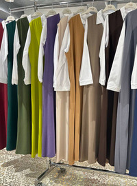Anthrazit - Ohne Innenfutter - Hijab Kleid