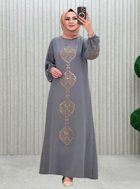 Anthracite - Tissu non doublé - Robe